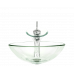 DG 601-Crystal Glass Vessel Sink with Faucet